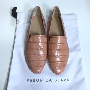 NEW Veronica Beard Griffin Loafer Peach Flats Sz 6